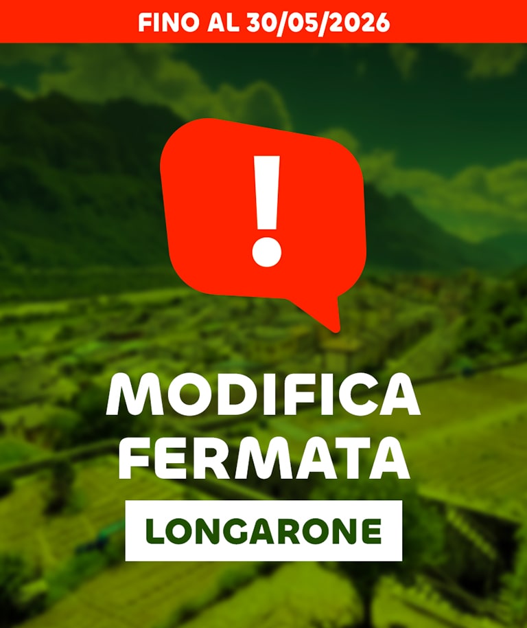 Banner modifica fermata longarone
